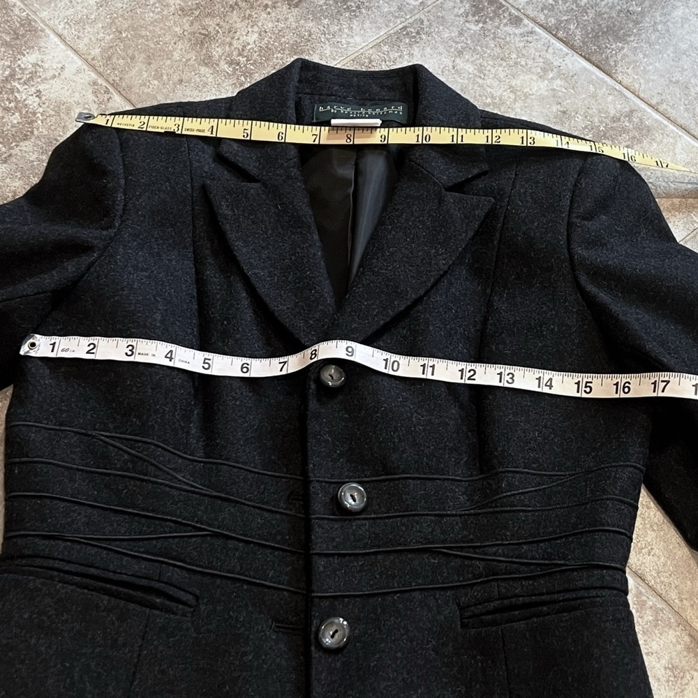 NEW Harve Benard Women’s Wool Blazer Jacket Charcoal Gray Size 4 Petite - Picture 9 of 9